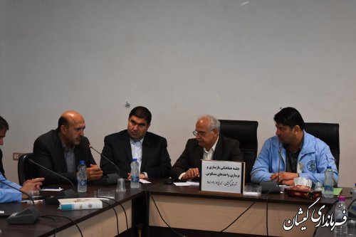جلسه هماهنگی بازسازی و نوسازی واحدهای مسکونی گمیشان برگزار شد