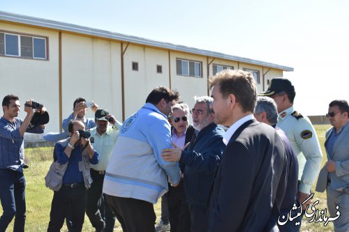 وزیرکشور وارد شهرستان گمیشان شد