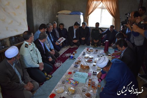 دیدار وزیر کشور باخانواده شهیدخدمت سلیم صوفیانی