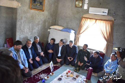 دیدار وزیر کشور باخانواده شهیدخدمت سلیم صوفیانی