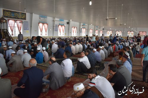 مراسم اربعین شهدای خدمت شهرستان گمیشان برگزار شد
