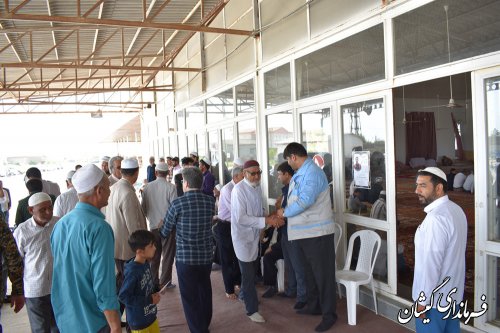 مراسم اربعین شهدای خدمت شهرستان گمیشان برگزار شد