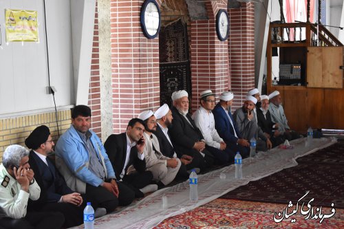 مراسم اربعین شهدای خدمت شهرستان گمیشان برگزار شد