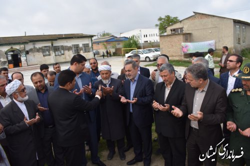 آغاز عملیات اجرایی ساخت فضاهای آموزشی آسیب دیده ازسیل در گمیشان برگزار شد
