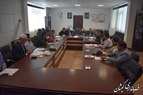 جلسه بازسازی و نوسازی مناطق سیل زده گمیشان برگزار شد