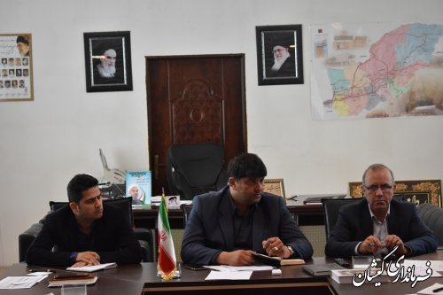 جلسه بازسازی و نوسازی مناطق سیل زده گمیشان برگزار شد