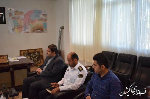 دیدارمدیرکل بنیادمسکن انقلاب اسلامی استان گیلان با فرماندار گمیشان