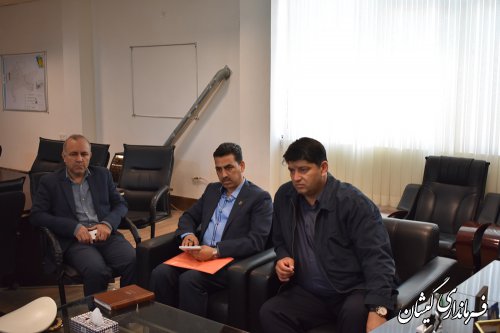 دیدارمدیرکل بنیادمسکن انقلاب اسلامی استان گیلان با فرماندار گمیشان