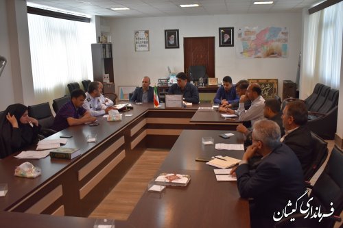 اولین جلسه شورای ترافیک شهرستان گمیشان درسال98برگزار شد