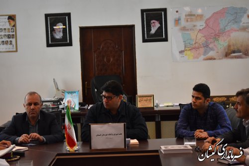 اولین جلسه شورای ترافیک شهرستان گمیشان درسال98برگزار شد