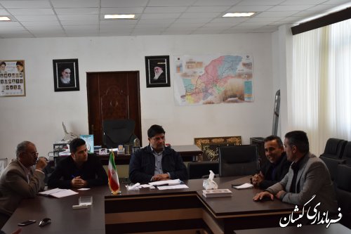 جلسه هماهنگی احداث گلخانه درشهرستان گمیشان برگزارشد