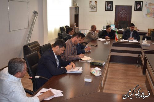 جلسه هماهنگی احداث گلخانه درشهرستان گمیشان برگزارشد
