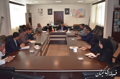جلسه هماهنگی احداث گلخانه درشهرستان گمیشان برگزارشد