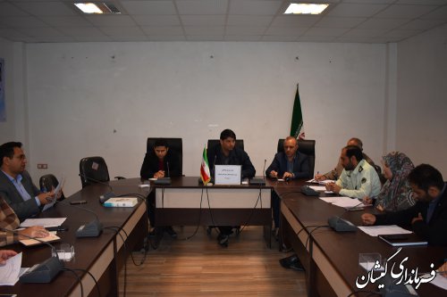 اولین جلسه شورای هماهنگی مبارزه بامواد مخدر شهرستان گمیشان درسال98 برگزار شد