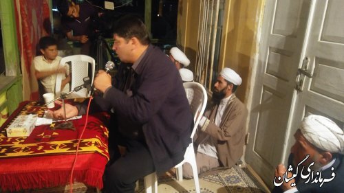 حضور فرماندار گمیشان در محفل انس با قرآن ویژه ماه مبارک رمضان وشهدای خدمت