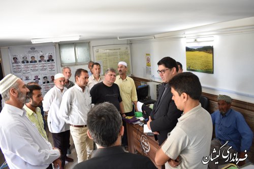 بازدید فرماندار گمیشان از مدیریت جهاد کشاورزی شهرستان