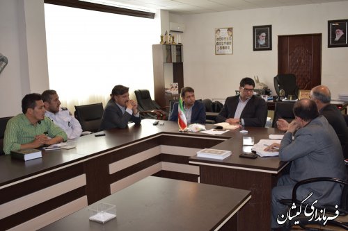جلسه تعیین مکان استقرار شرکت تعاونی 435 مسافربری مرکزشهرستان برگزار شد
