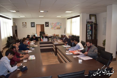 سومین جلسه نحوه توزیع اقلام ستاد اجرایی فرمان امام(ره)درگمیشان برگزارشد
