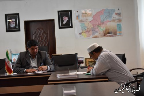 ملاقات عمومی فرماندار گمیشان با مردم شهرستان برگزار شد