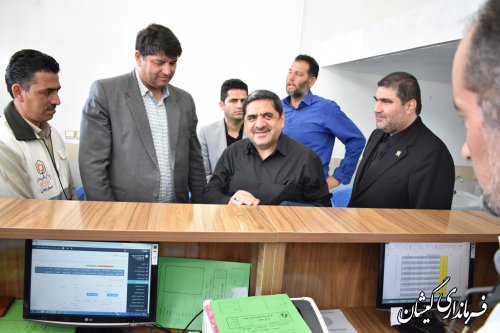 بازدید رییس بنیاد مسکن کشوراز دفتر ستاد بازسازی سیل گمیشان
