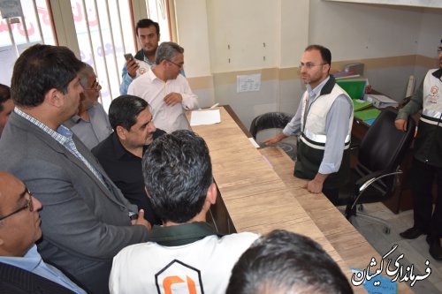 بازدید رییس بنیاد مسکن کشوراز دفتر ستاد بازسازی سیل گمیشان