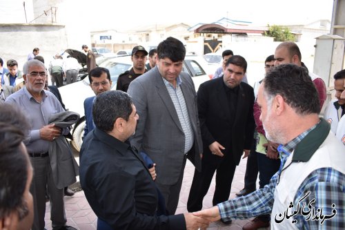 بازدید رییس بنیاد مسکن کشوراز دفتر ستاد بازسازی سیل گمیشان