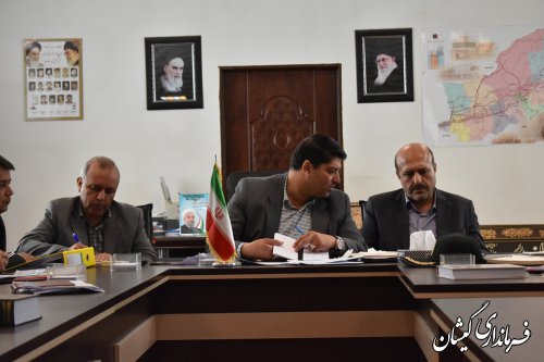 جلسه ستاد بازسازی و نوسازی شهرستان گمیشان برگزار شد