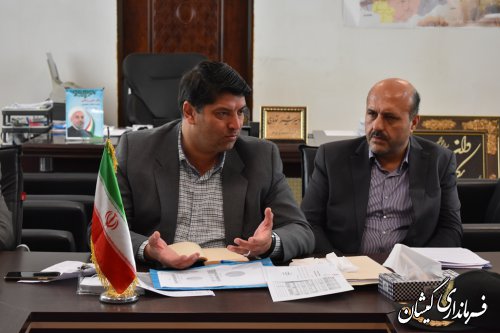 جلسه ستاد بازسازی و نوسازی شهرستان گمیشان برگزار شد