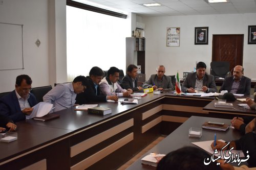 جلسه ستاد بازسازی و نوسازی شهرستان گمیشان برگزار شد