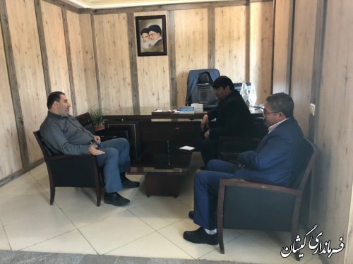دیدار فرماندار گمیشان با مدیر کل ستاد اجرایی فرمان حضرت امام(ره) 