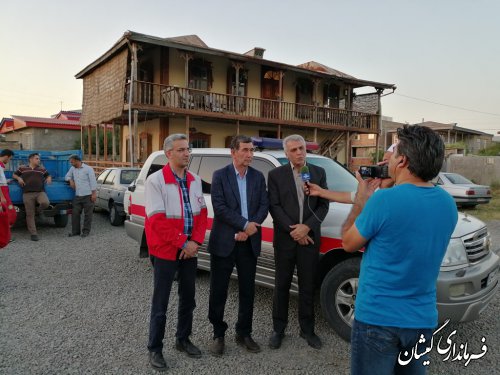 بازدید سرپرست فرمانداری گمیشان از پایگاه هلال احمر