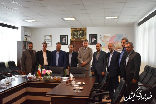 مراسم تکریم و معارفه رئیس شرکت گاز شهرستان گمیشان برگزار شد