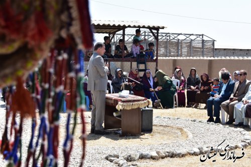 آیین افتتاح مرکز تخصصی صنایع دستی گمیشان در روستای قلعه جیق کوچک