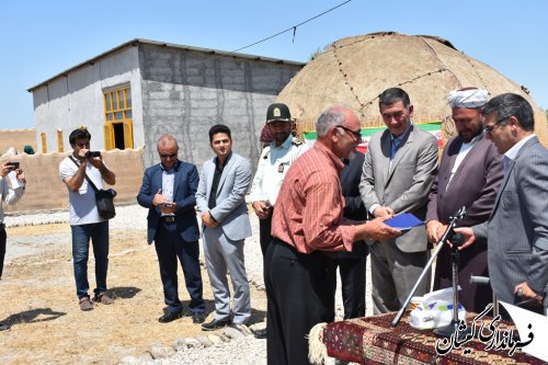 آیین افتتاح مرکز تخصصی صنایع دستی گمیشان در روستای قلعه جیق کوچک