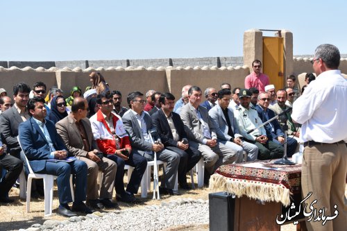 آیین افتتاح مرکز تخصصی صنایع دستی گمیشان در روستای قلعه جیق کوچک