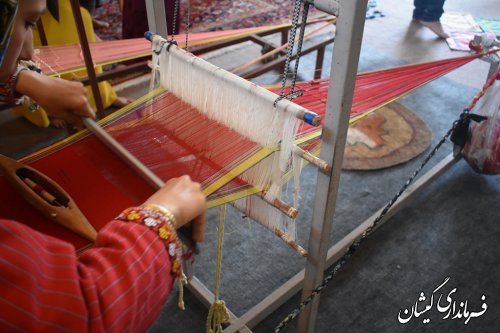 آیین افتتاح مرکز تخصصی صنایع دستی گمیشان در روستای قلعه جیق کوچک