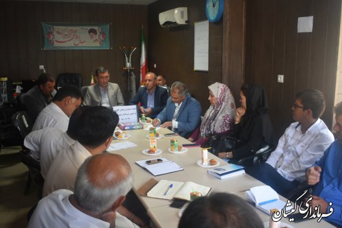 جلسه دهیاران بخش گلدشت برگزار شد