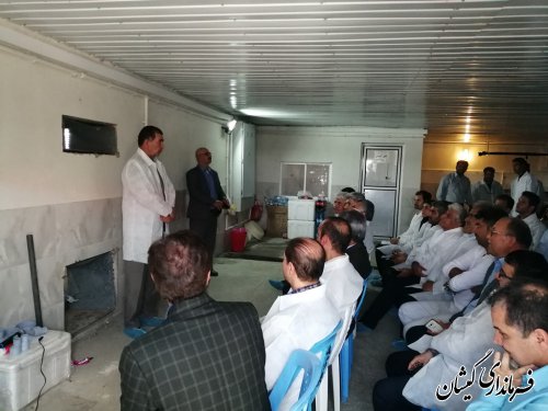 بازدید از کارگاه تولید بچه میگوی شهرستان و سرد خانه محک گمیشان