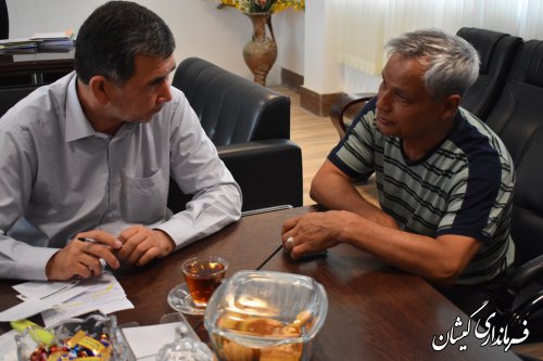 استمرار دیدارهای مردمی دستمرد سرپرست فرمانداری گمیشان با مردم شهرستان