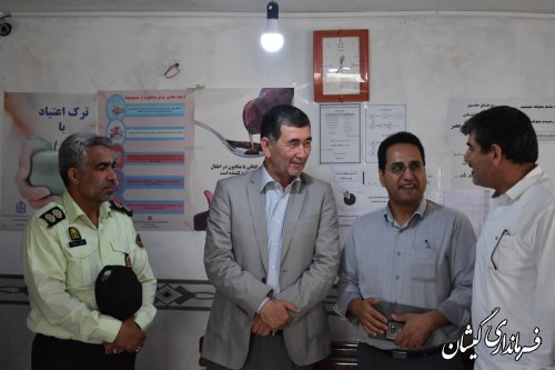 بازدید از کمپ ترک اعتیاد شهر گمیش تپه به مناسبت هفته مبارزه با مواد مخدر