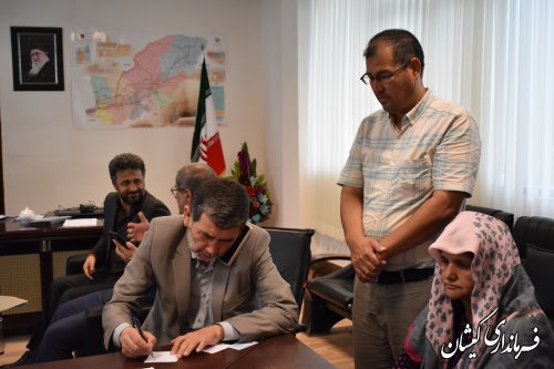 هفتمین برنامه ملاقات عمومی فرماندار شهرستان گمیشان