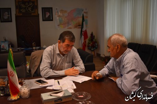 هفتمین برنامه ملاقات عمومی فرماندار شهرستان گمیشان
