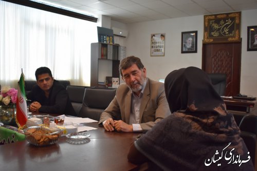 هشتمین  برنامه ملاقات عمومی فرماندار شهرستان گمیشان برگزار شد