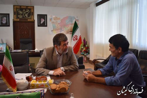 هشتمین  برنامه ملاقات عمومی فرماندار شهرستان گمیشان برگزار شد
