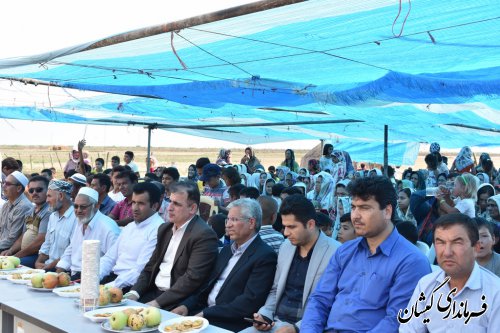 جشنواره فرهنگ و اقتصاد روستا "امید" در روستای قره کیله شهرستان گمیشان برگزار شد