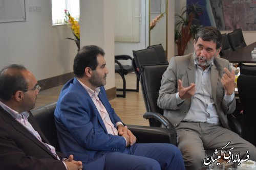 دیدار رئیس دادگستری شهرستان با فرماندار گمیشان به مناسبت هفته دولت 