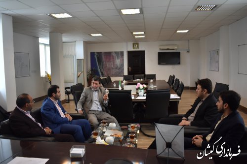 دیدار رئیس دادگستری شهرستان با فرماندار گمیشان به مناسبت هفته دولت 