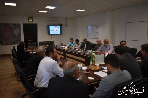 جلسه شورای کشاورزی شهرستان صبح امروز برگزار شد