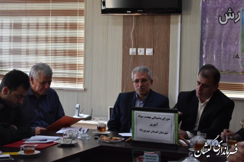 اولین جلسه شورای پشتیبانی سوادآموزی شهرستان گمیشان در سال 98