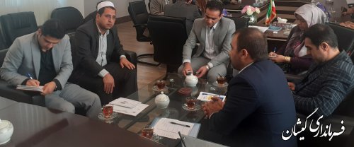 اولین نشست هماهنگی اعضای هیات بازرسی انتخابات شهرستان با فرماندارگمیشان